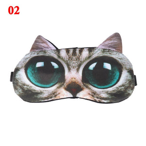 halloween 3D Cartoon Animal Pattern Eye Mask Shade Cover Blindfold Rest Sleep Eyepatch 3D Sleeping Eyepatch Massage Relax Gifts