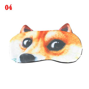 halloween 3D Cartoon Animal Pattern Eye Mask Shade Cover Blindfold Rest Sleep Eyepatch 3D Sleeping Eyepatch Massage Relax Gifts