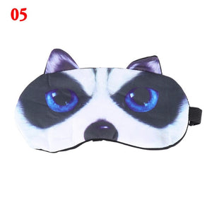 halloween 3D Cartoon Animal Pattern Eye Mask Shade Cover Blindfold Rest Sleep Eyepatch 3D Sleeping Eyepatch Massage Relax Gifts