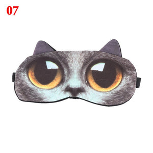 halloween 3D Cartoon Animal Pattern Eye Mask Shade Cover Blindfold Rest Sleep Eyepatch 3D Sleeping Eyepatch Massage Relax Gifts