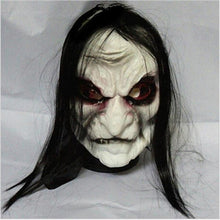 Load image into Gallery viewer, Halloween Zombie Mask Props Grudge Ghost Hedging Zombie Mask Realistic Masquerade Halloween Mask Long Hair Ghost Scary Mask