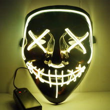 Load image into Gallery viewer, Halloween DJ LED Mask Light Up Party Masks The Purge Election Year Great Funny Festival Cosplay Party Masks Glow In Dark