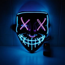 Load image into Gallery viewer, Halloween DJ LED Mask Light Up Party Masks The Purge Election Year Great Funny Festival Cosplay Party Masks Glow In Dark