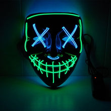 Load image into Gallery viewer, Halloween DJ LED Mask Light Up Party Masks The Purge Election Year Great Funny Festival Cosplay Party Masks Glow In Dark