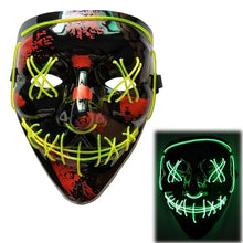 Load image into Gallery viewer, Halloween DJ LED Mask Light Up Party Masks The Purge Election Year Great Funny Festival Cosplay Party Masks Glow In Dark