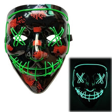 Load image into Gallery viewer, Halloween DJ LED Mask Light Up Party Masks The Purge Election Year Great Funny Festival Cosplay Party Masks Glow In Dark