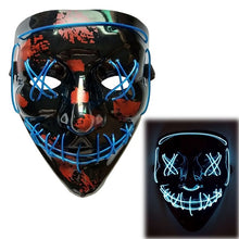 Load image into Gallery viewer, Halloween DJ LED Mask Light Up Party Masks The Purge Election Year Great Funny Festival Cosplay Party Masks Glow In Dark