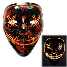 Load image into Gallery viewer, Halloween DJ LED Mask Light Up Party Masks The Purge Election Year Great Funny Festival Cosplay Party Masks Glow In Dark