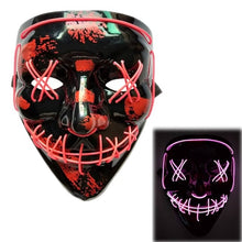 Load image into Gallery viewer, Halloween DJ LED Mask Light Up Party Masks The Purge Election Year Great Funny Festival Cosplay Party Masks Glow In Dark