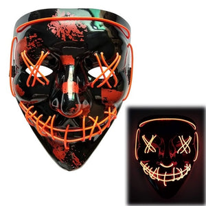 Halloween DJ LED Mask Light Up Party Masks The Purge Election Year Great Funny Festival Cosplay Party Masks Glow In Dark