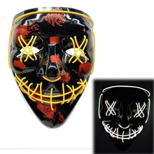 Load image into Gallery viewer, Halloween DJ LED Mask Light Up Party Masks The Purge Election Year Great Funny Festival Cosplay Party Masks Glow In Dark