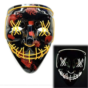 Halloween DJ LED Mask Light Up Party Masks The Purge Election Year Great Funny Festival Cosplay Party Masks Glow In Dark