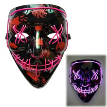 Load image into Gallery viewer, Halloween DJ LED Mask Light Up Party Masks The Purge Election Year Great Funny Festival Cosplay Party Masks Glow In Dark